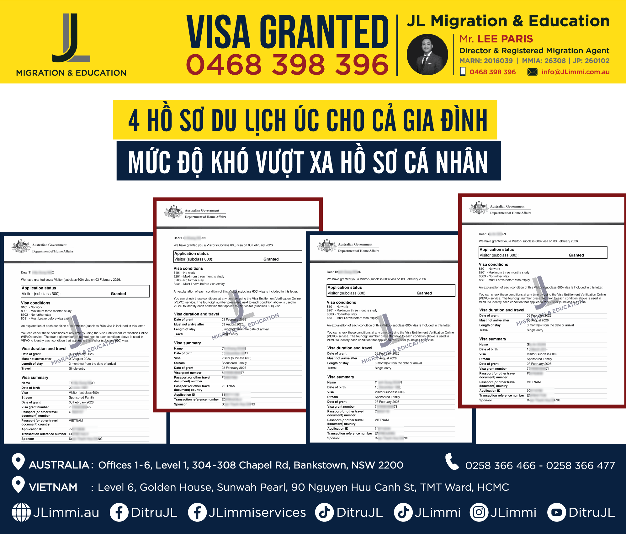 4 hồ sơ du lịch Úc cho cả gia đình: Mức độ khó vượt xa hồ sơ cá nhân 4 hồ sơ du lịch Úc cho cả gia đình: Mức độ khó vượt xa hồ sơ cá nhân